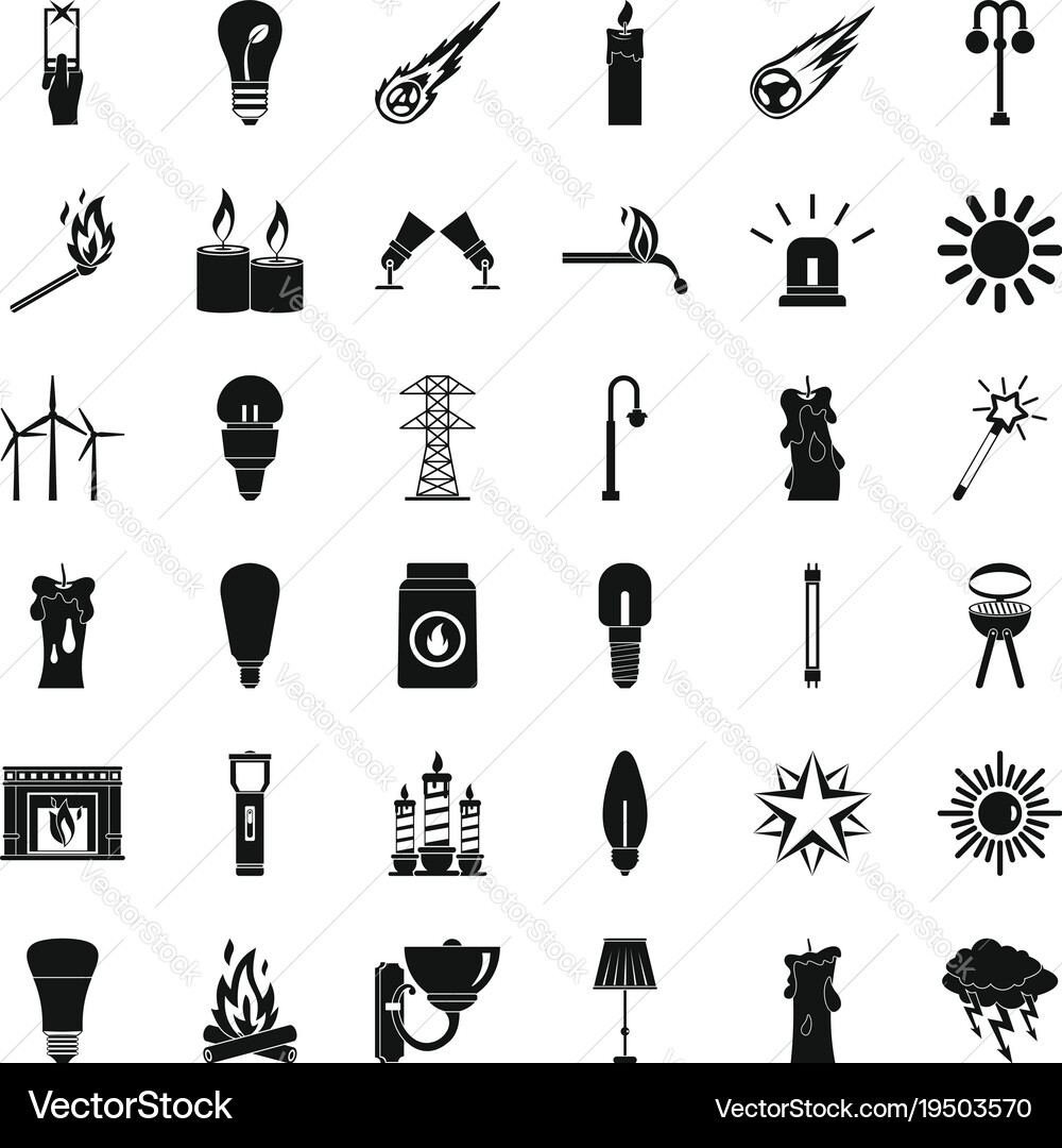 Helpdesk icons set simple style vector image