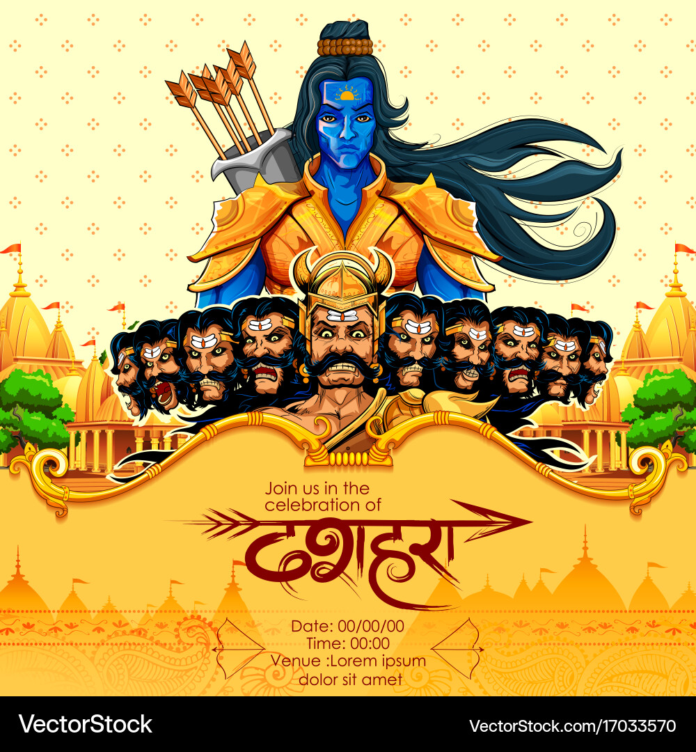Ram Killing Ravan Vector Images (over 160)