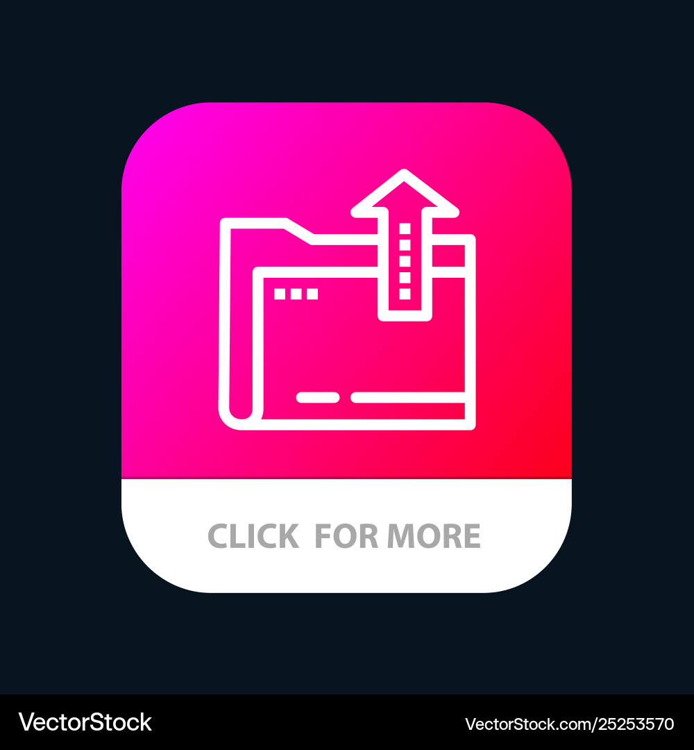 Ordner Dokument Dateispeicher mobile App-Taste Ordner Dokument Dateispeicher mobile App-Taste vektorbild