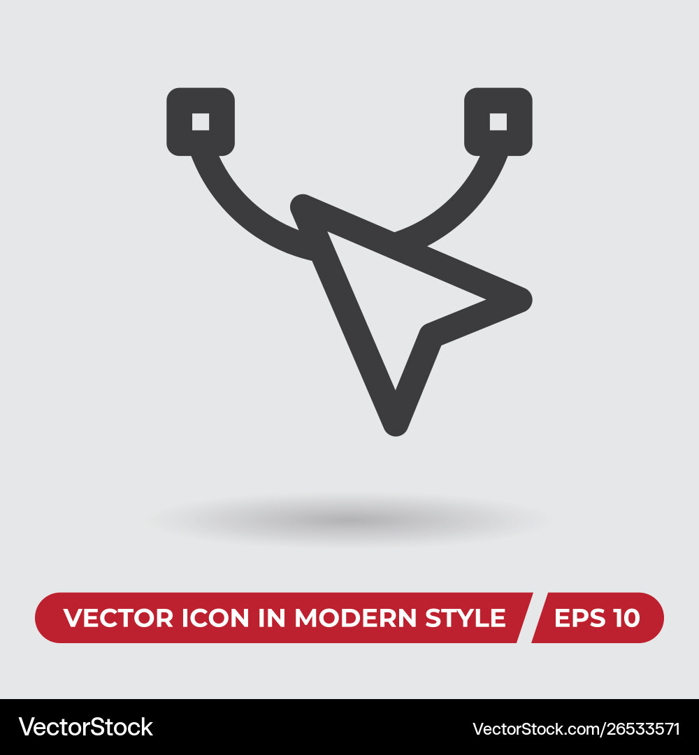 Cursor icon in modern style for web site Cursor icon in modern style for web site vector image