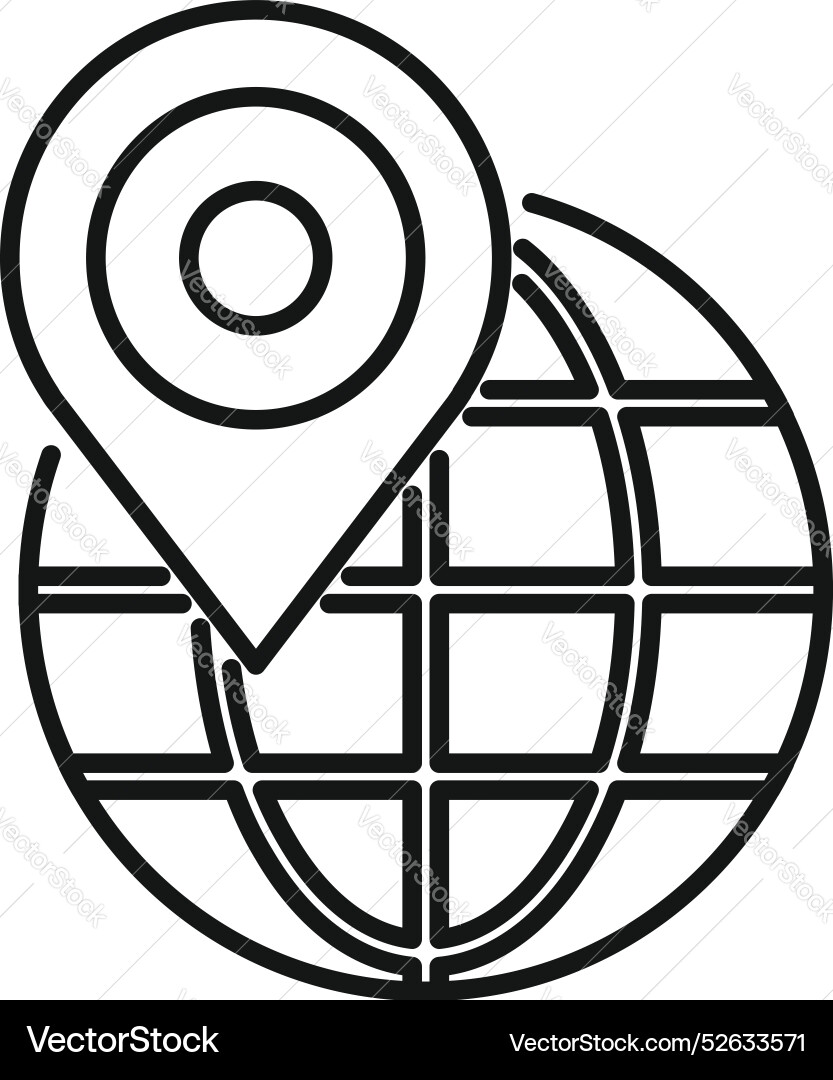 Global positioning system pinpointing location Global positioning system pinpointing location vector image
