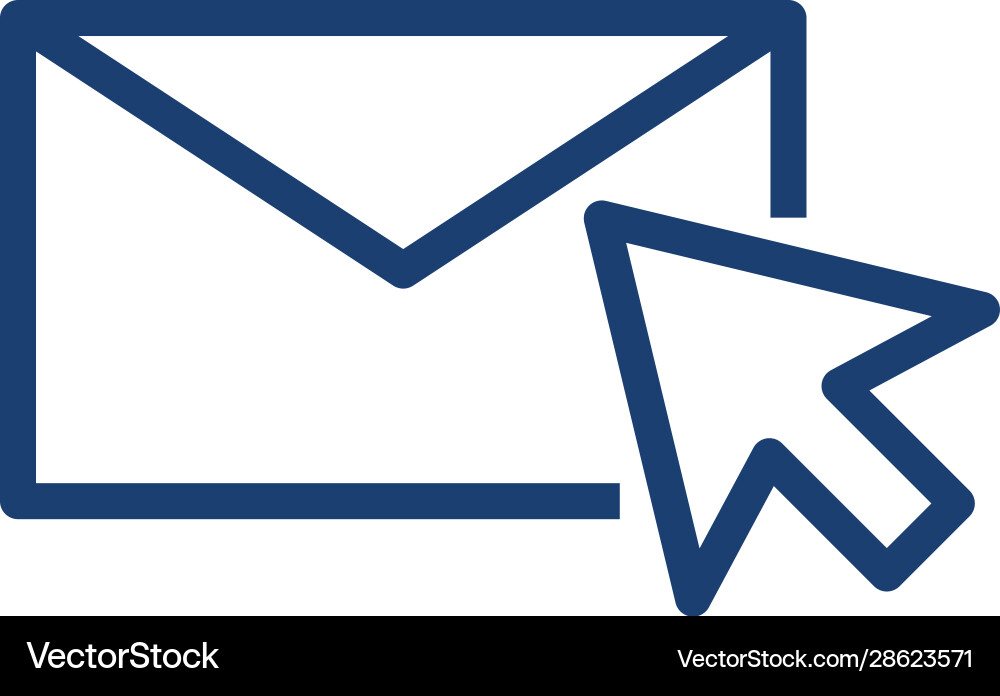 Isolated envelope message and cursor design Isolated envelope message and cursor design Vector Image
