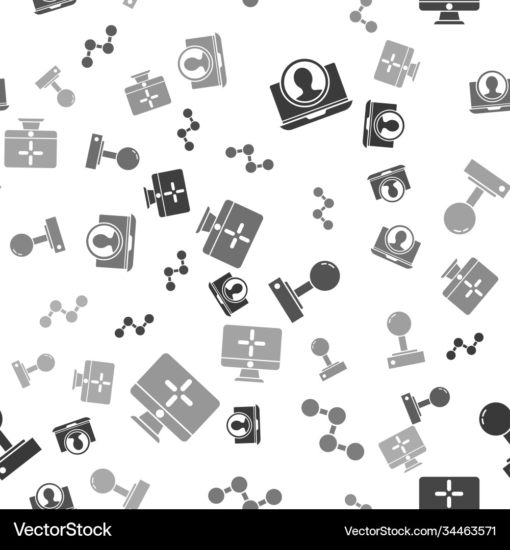 Set create account screen share joystick Set create account screen share joystick vector image
