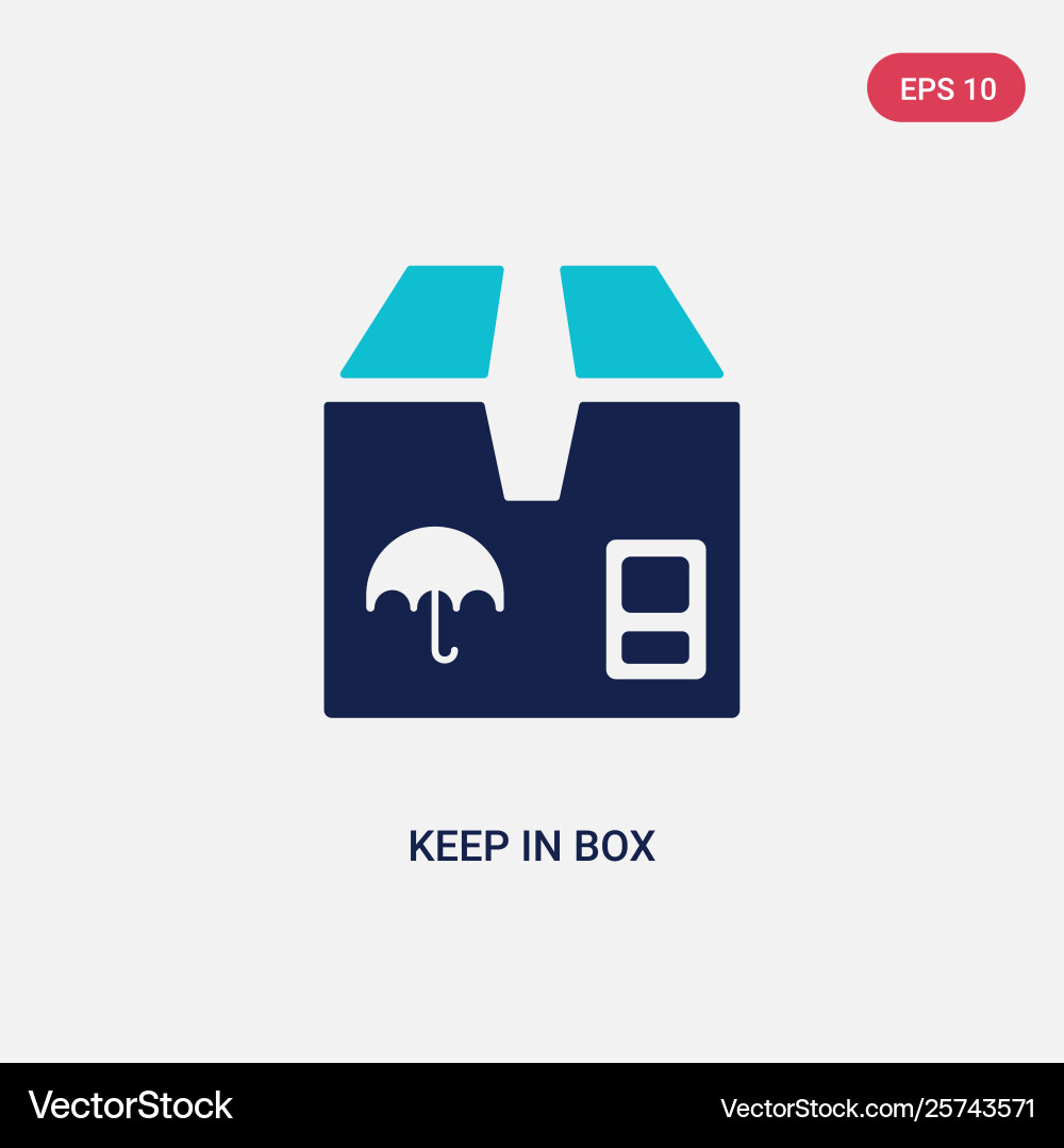 Two color keep in box icon from general concept Two color keep in box icon from general concept vector image