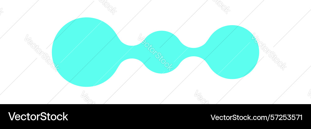 Y2k metaball abstract shape Vector Image