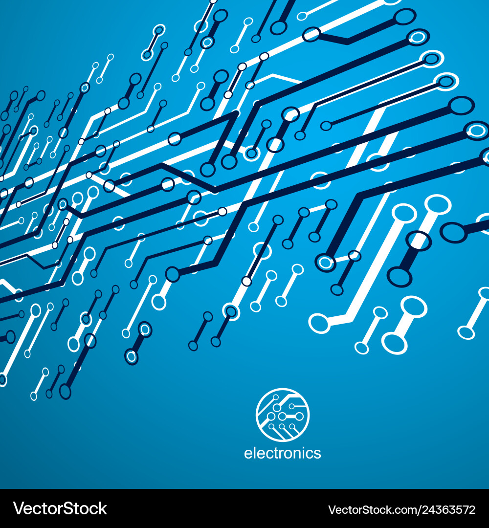 Abstract computer circuit board technology Abstract computer circuit board technology vector image