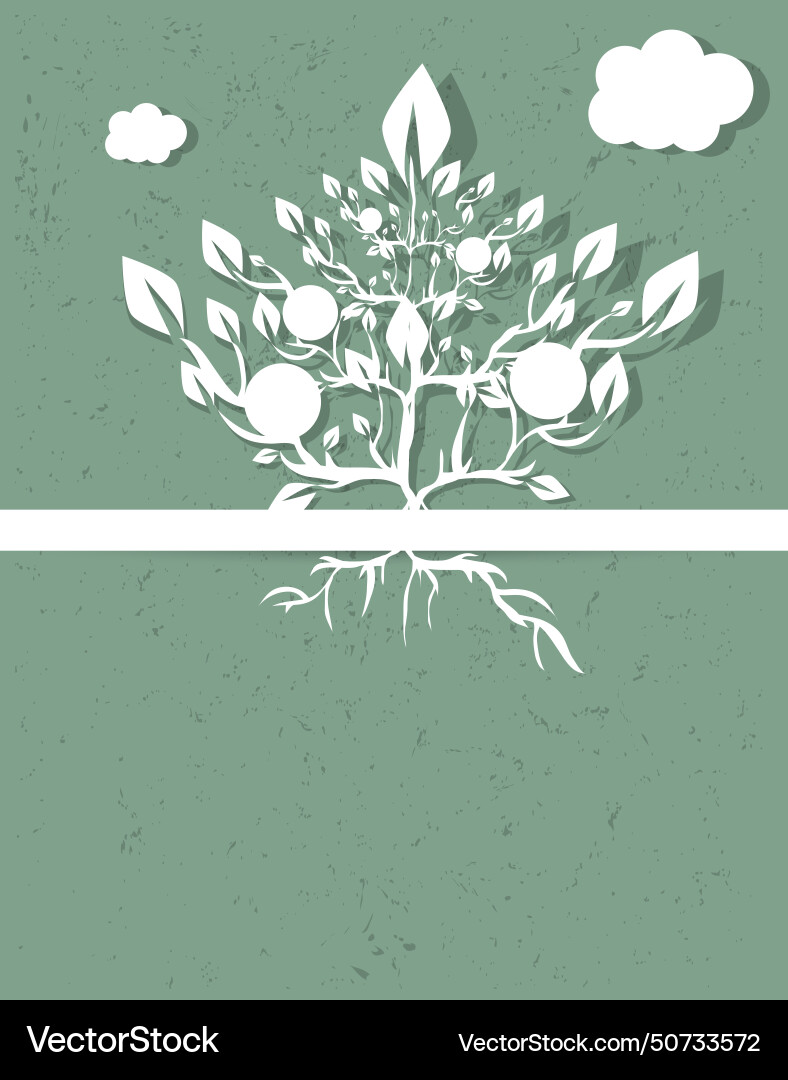 Abstract retro tree background Abstract retro tree background vector image
