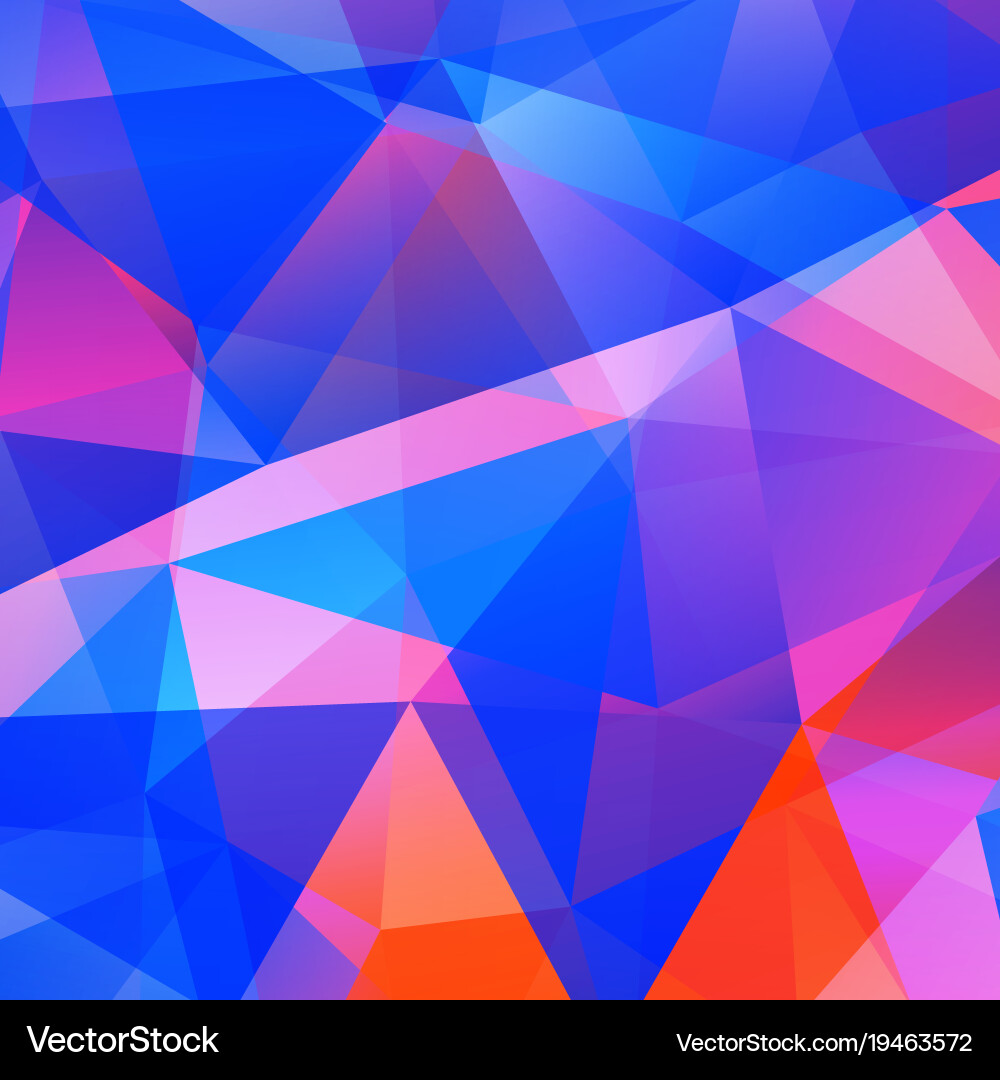 Abstract triangular mosaic background vector image