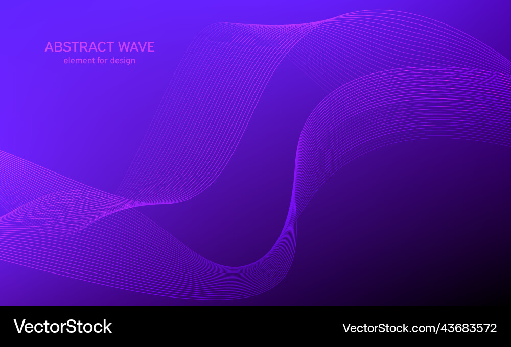 Abstract wave element for design digital Vector Image