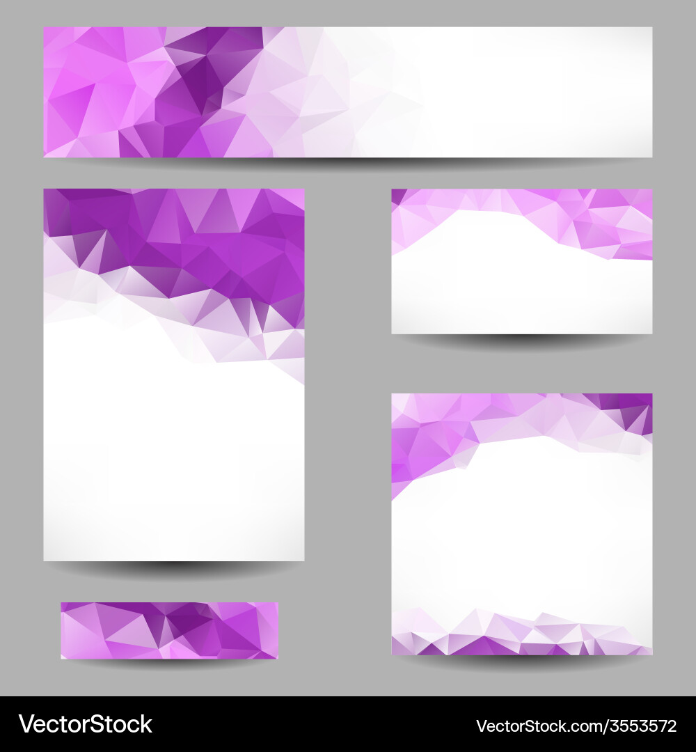 Backgrounds with abstract triangles vector image
