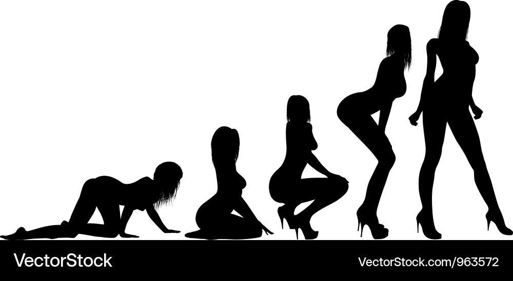 Elegant Woman in Heels Vector Image