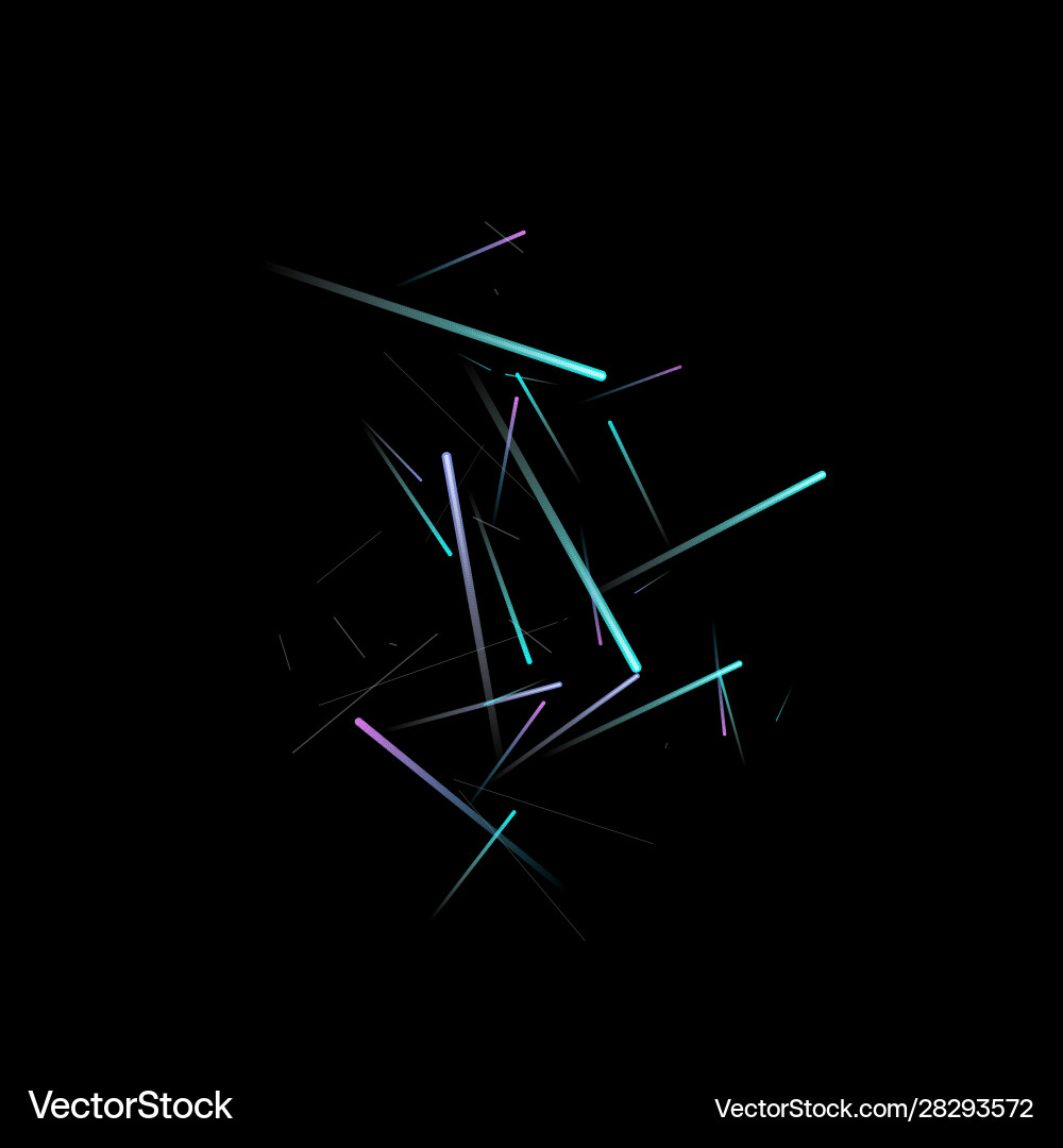 Fast effect motion neon light movement static Vector Image