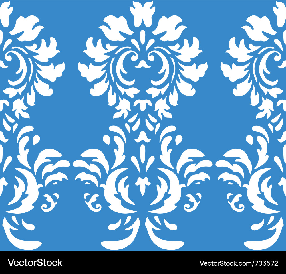 Intricate Damask Pattern vector image