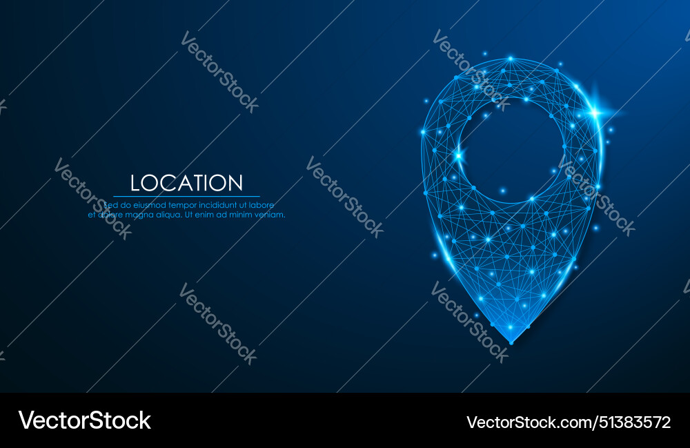 Kartenposition Pointer Low Poly Design Kartenposition Pointer Low Poly Design vektorbild