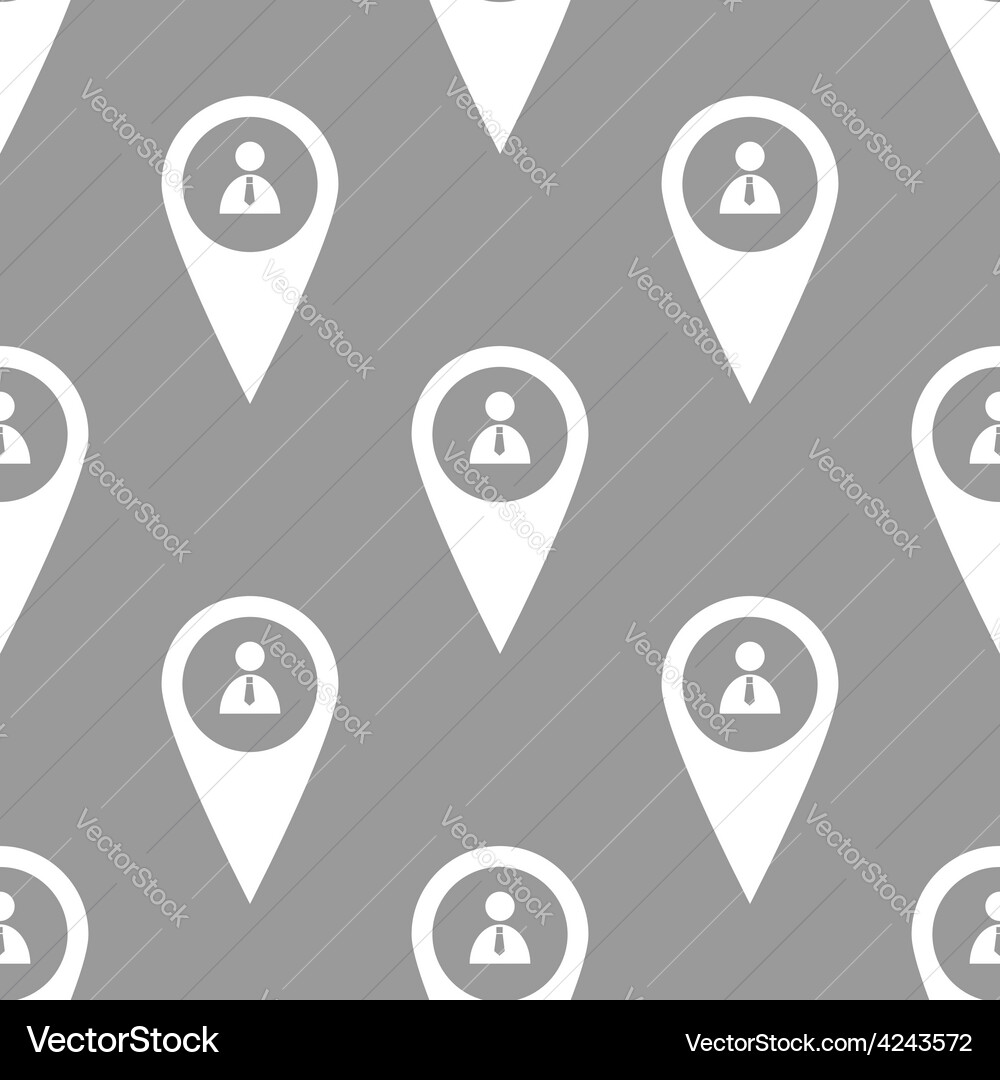 Man pointer seamless pattern vector image