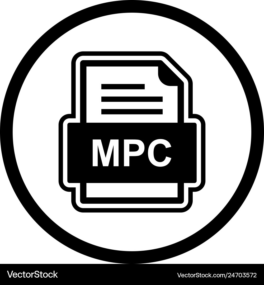 Mpc file document icon Vector Image