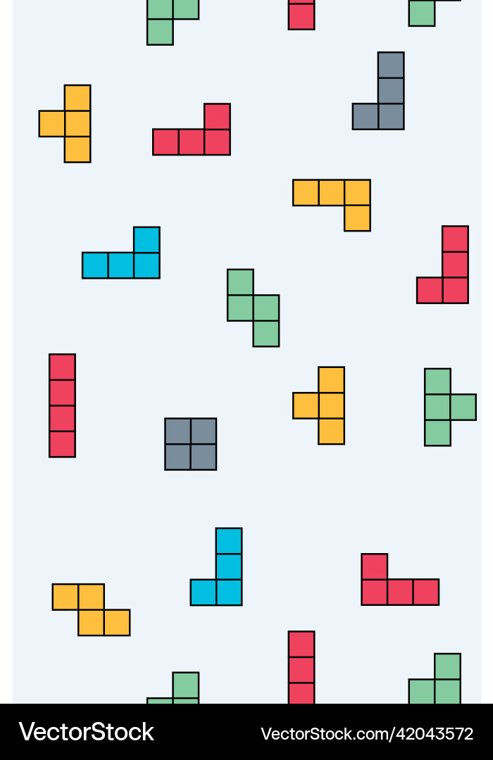 Retro Game Pixel Pattern vector image