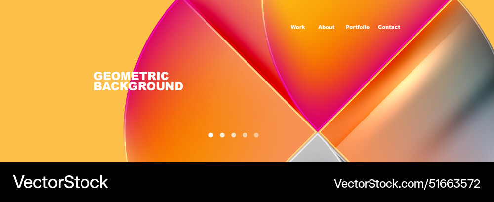 Trendy simple round triangle and circle Vector Image