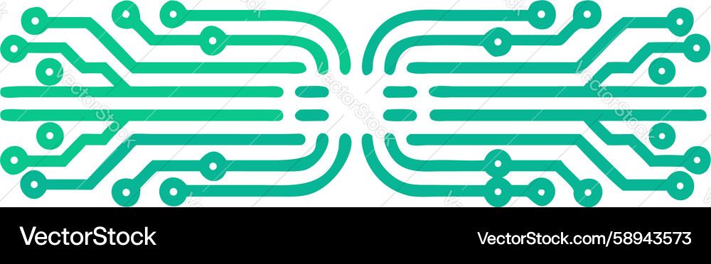 Abstract circuit board pattern digital pathways Vector Image