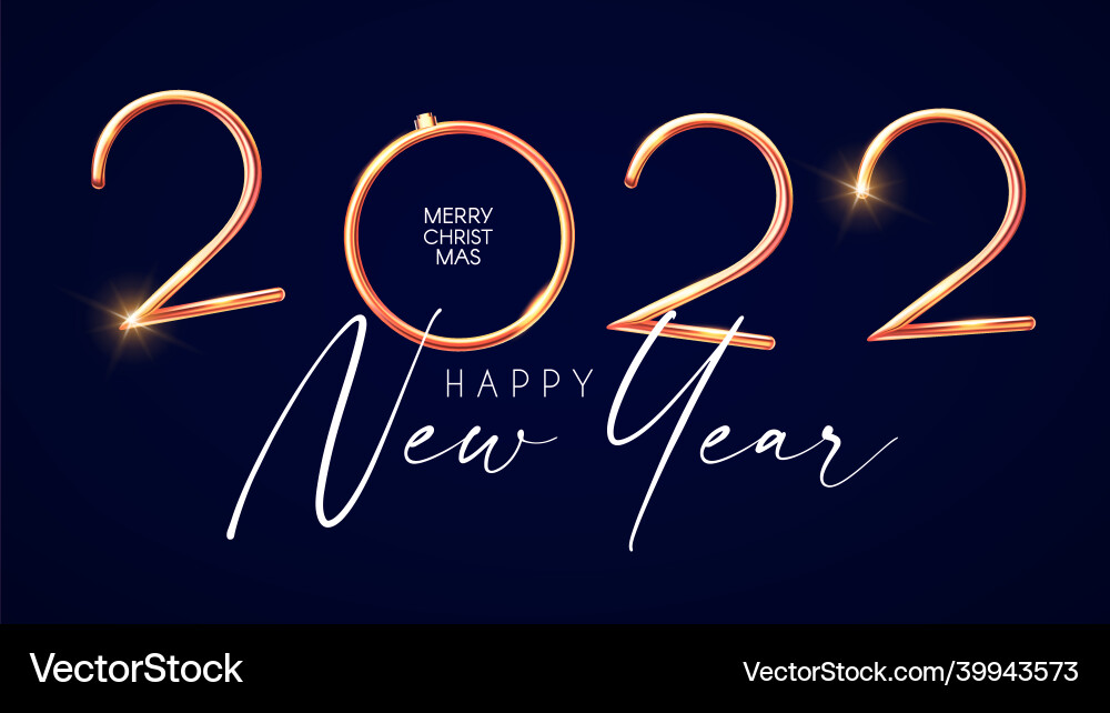 Glück 2022 neue Jahr elegante Weihnachten Glück 2022 neue Jahr elegante Weihnachten vektorbild