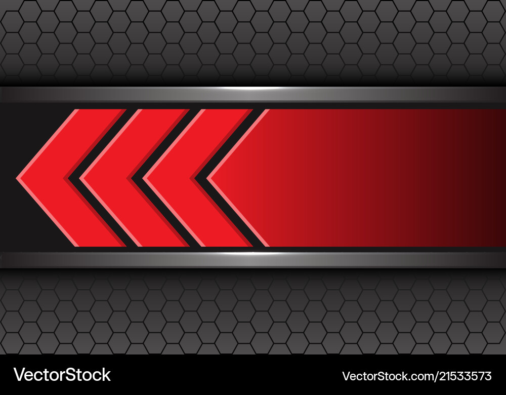 Red Arrow Mesh Background vector image