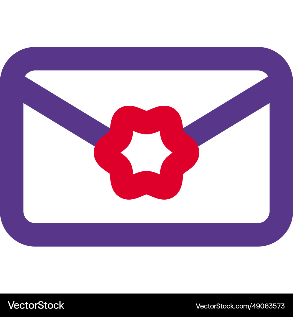 Utilizing an envelope to send letters or documents Vector Image