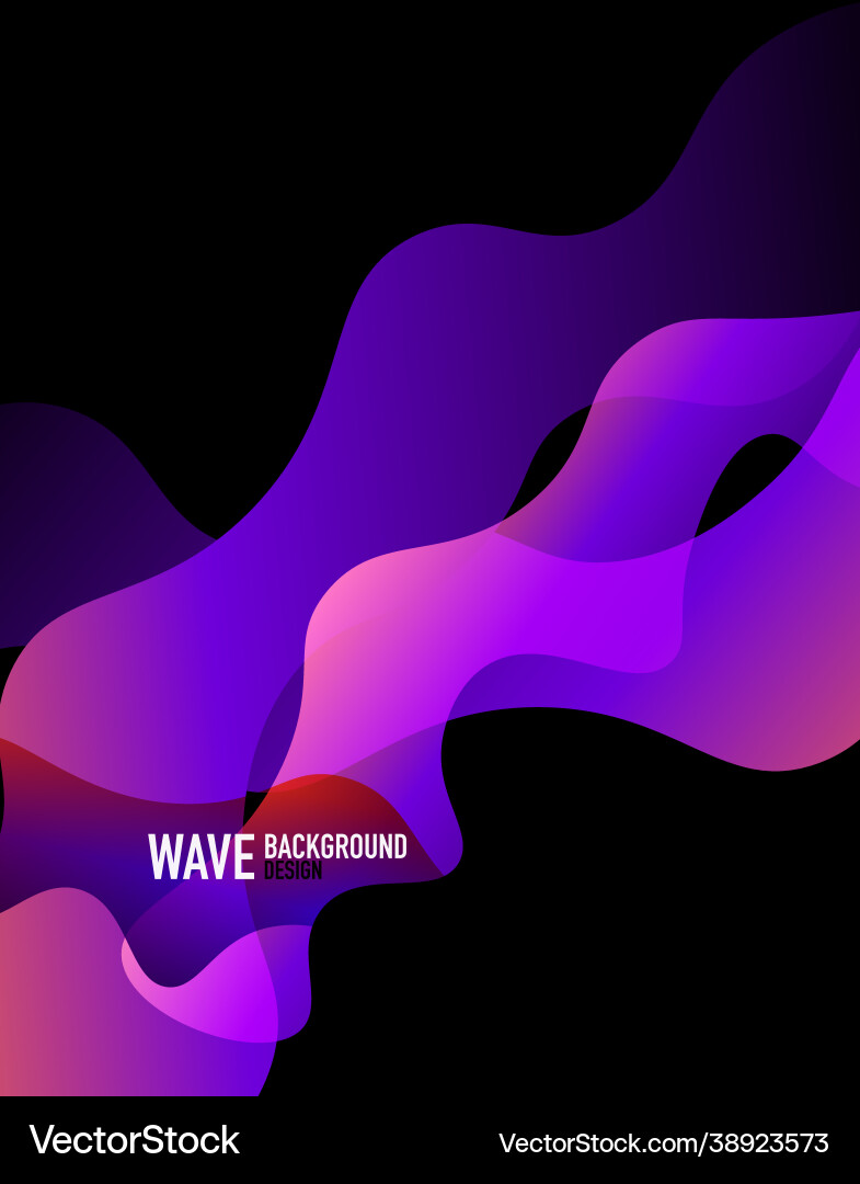 Vertical fluid gradient wave abstract background Vertical fluid gradient wave abstract background vector image