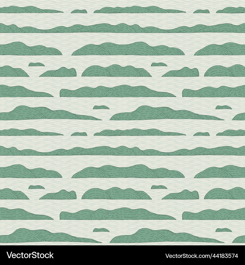 Decorative seamless pattern with hand-drawn lines Decorative seamless pattern with hand-drawn lines vector image