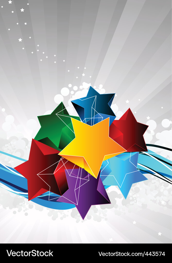 Dynamic Starburst Background vector image