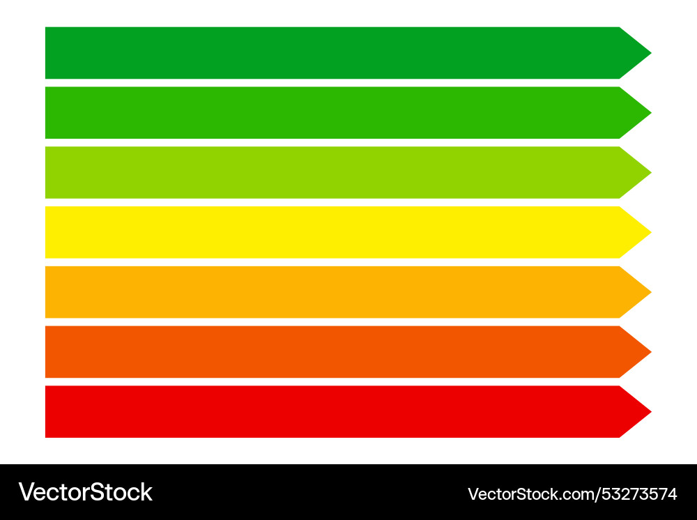 Energy classification level efficiency standard Energy classification level efficiency standard Vector Image