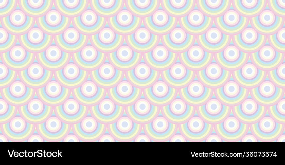 Fish scale abstract colorful pastel pattern Vector Image