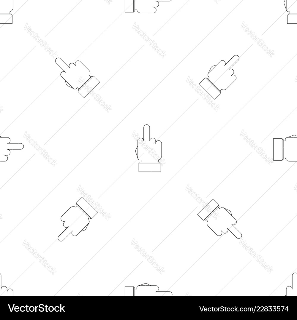 Gesture pattern seamless vector image