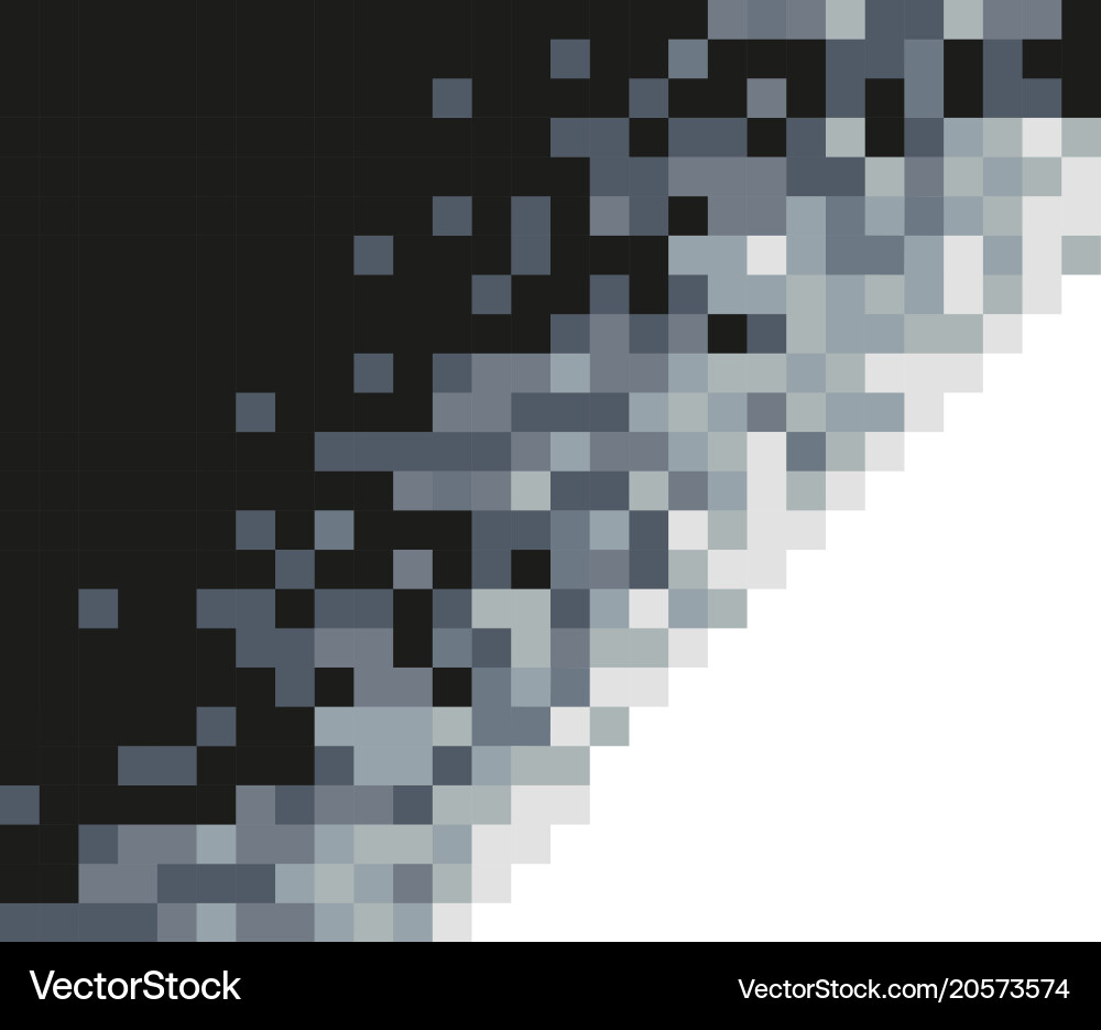Greyscale mosaic background abstract pattern vector image