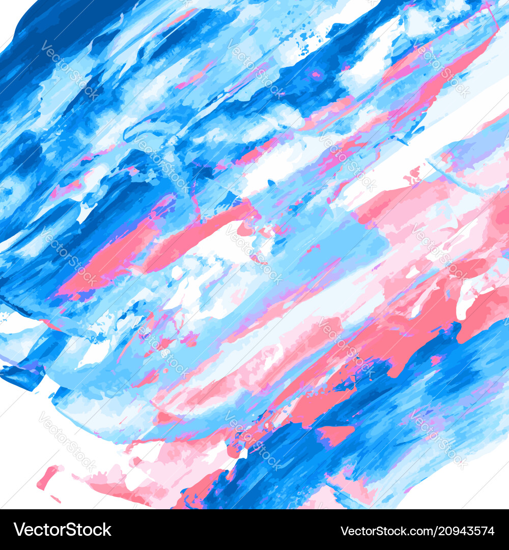 Pink blue watercolor texture Pink blue watercolor texture vector image