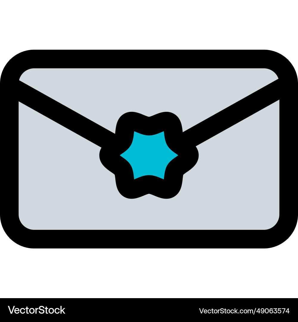 Utilizing an envelope to send letters or documents Vector Image