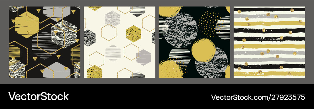 Abstract geometric seamless patterns modern Abstract geometric seamless patterns modern vector image
