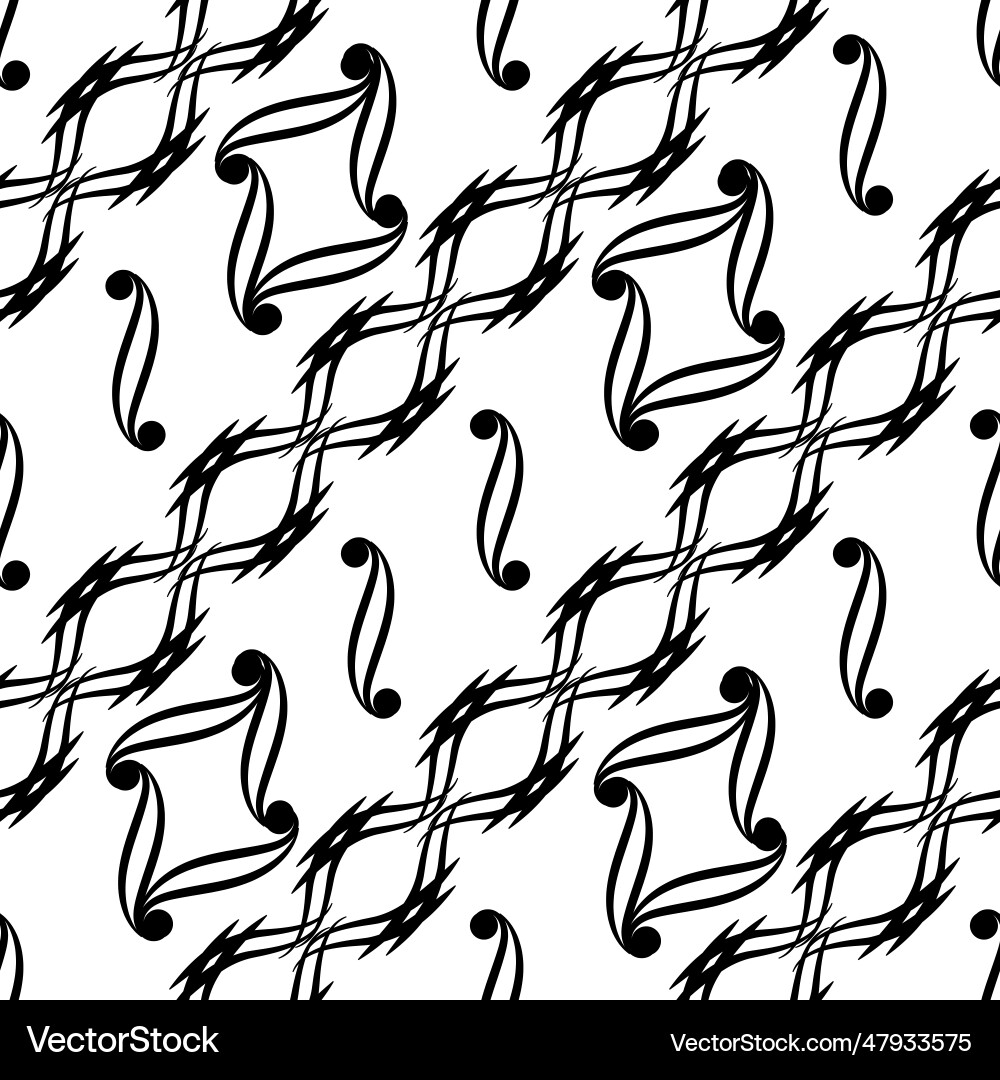 Abstract seamless pattern with wavy line on white Abstract seamless pattern with wavy line on white Vector Image