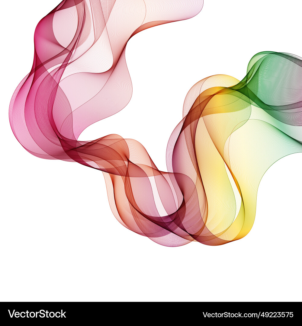Colorful wave pattern design element eps 10 Vector Image