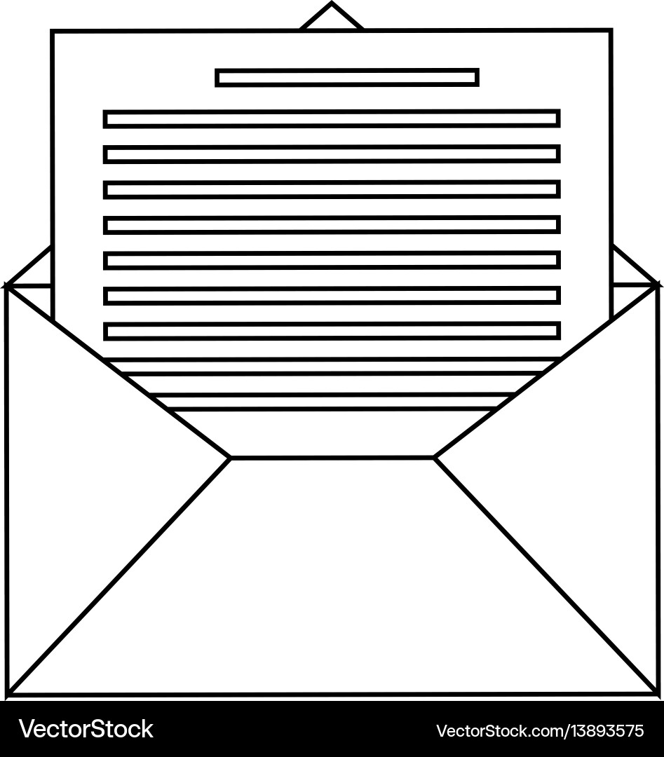 Message envelope icon image Message envelope icon image vector image
