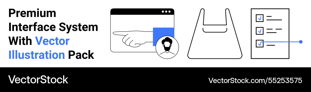 Minimalist design elements featuring browser Minimalist design elements featuring browser vector image