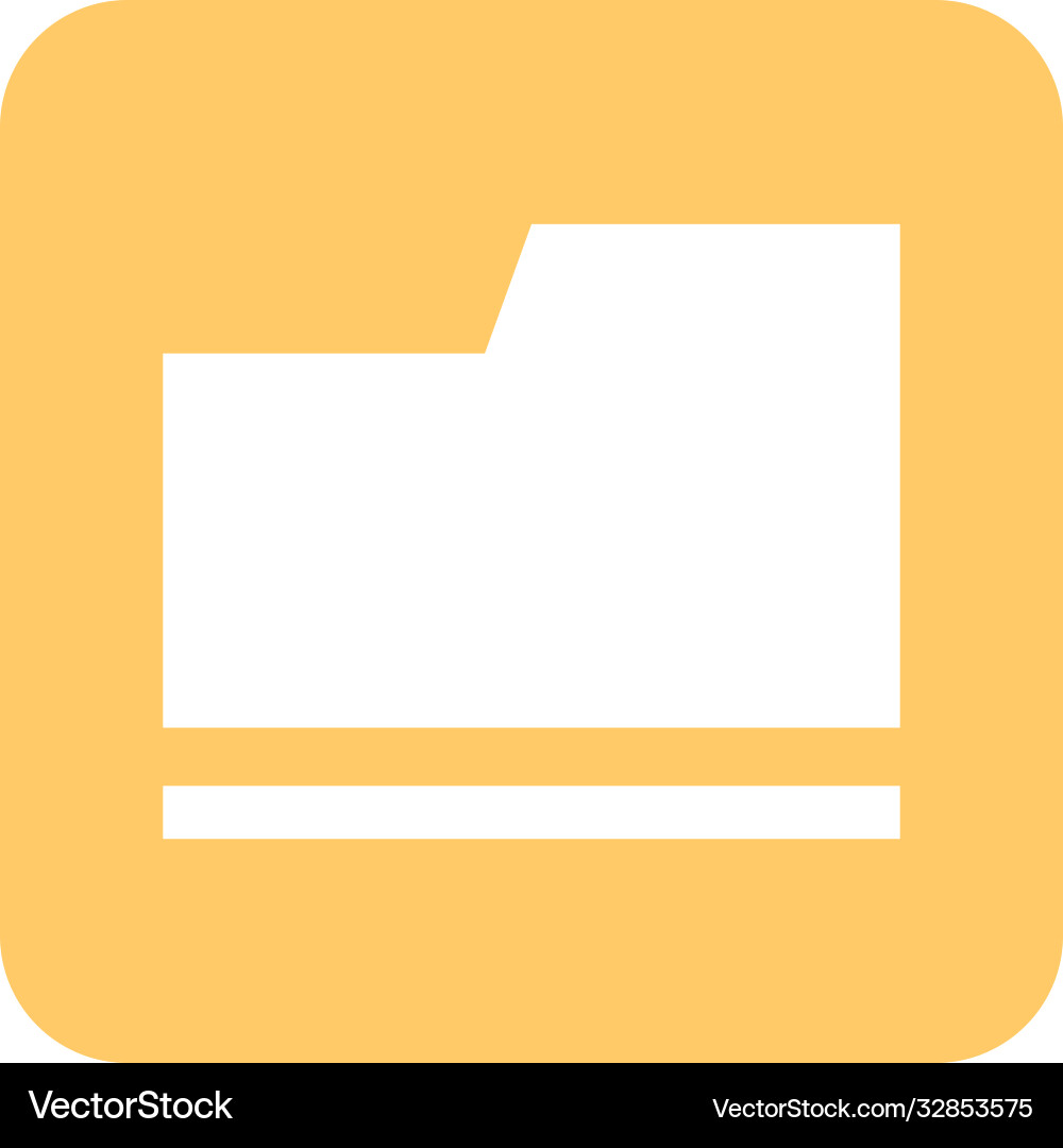 Mobile application folder file archive web button vector image