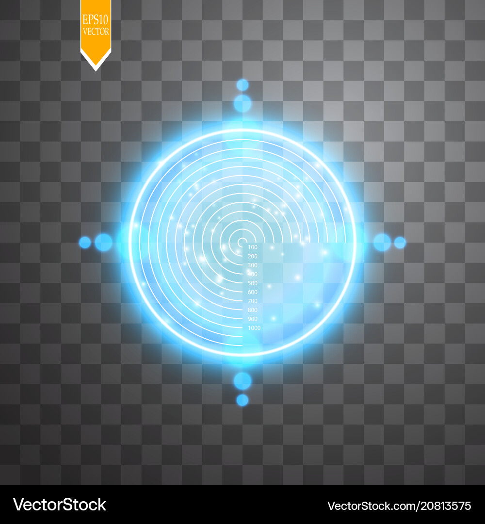 Neon target isolated with lightning game Neon target isolated with lightning game vector image