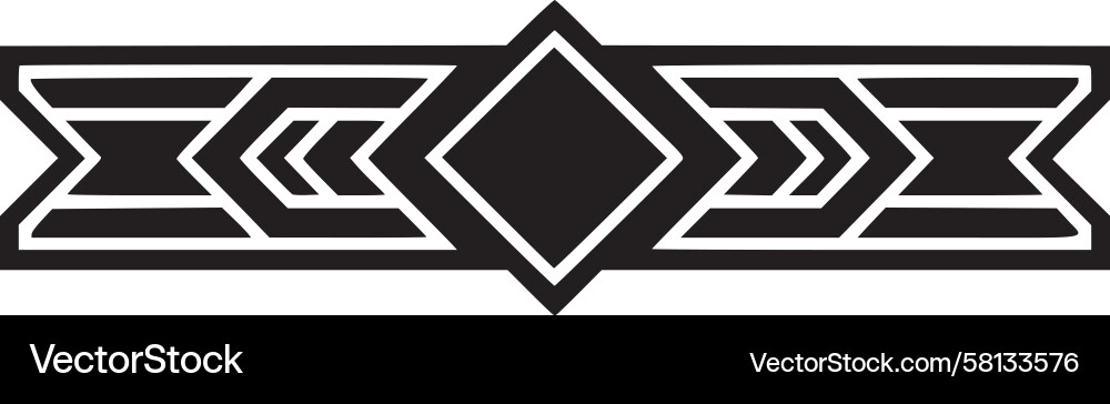 Art Deco Border - Linear Pattern Vector Image