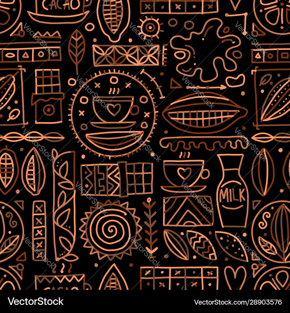 Chocolate background seamless pattern for your Chocolate background seamless pattern for your vector image