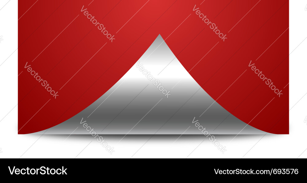 Page curl vector image