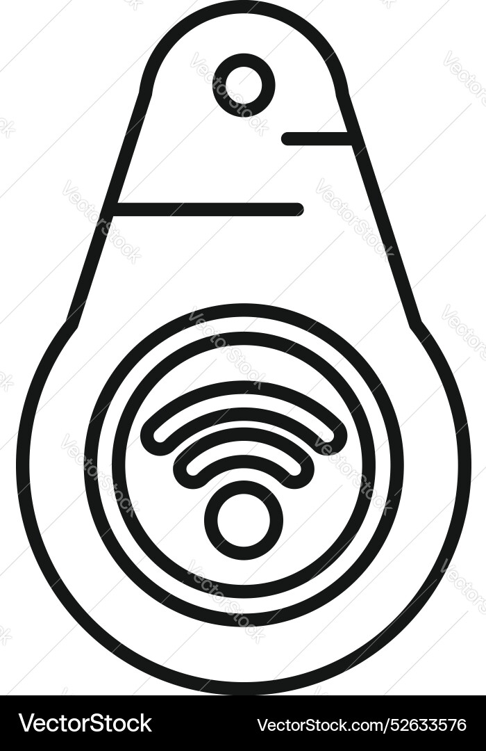 Smart tag using wifi for remote control Smart tag using wifi for remote control vector image