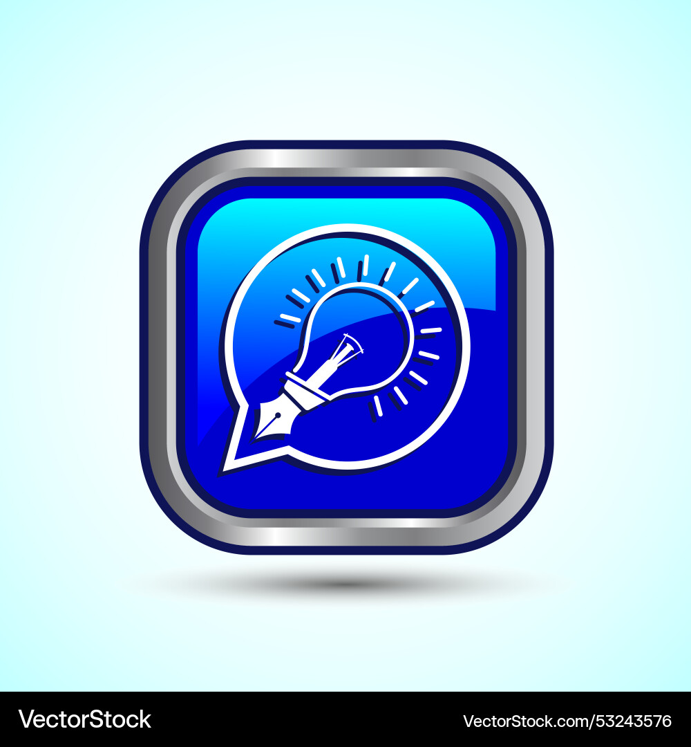 Tips icon button design and tricks Vector Image