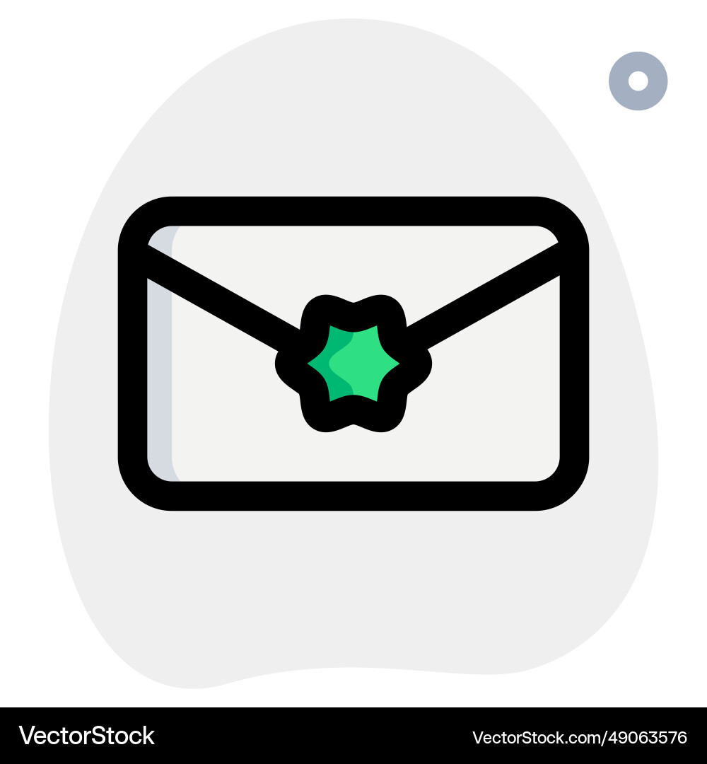 Utilizing an envelope to send letters or documents Vector Image