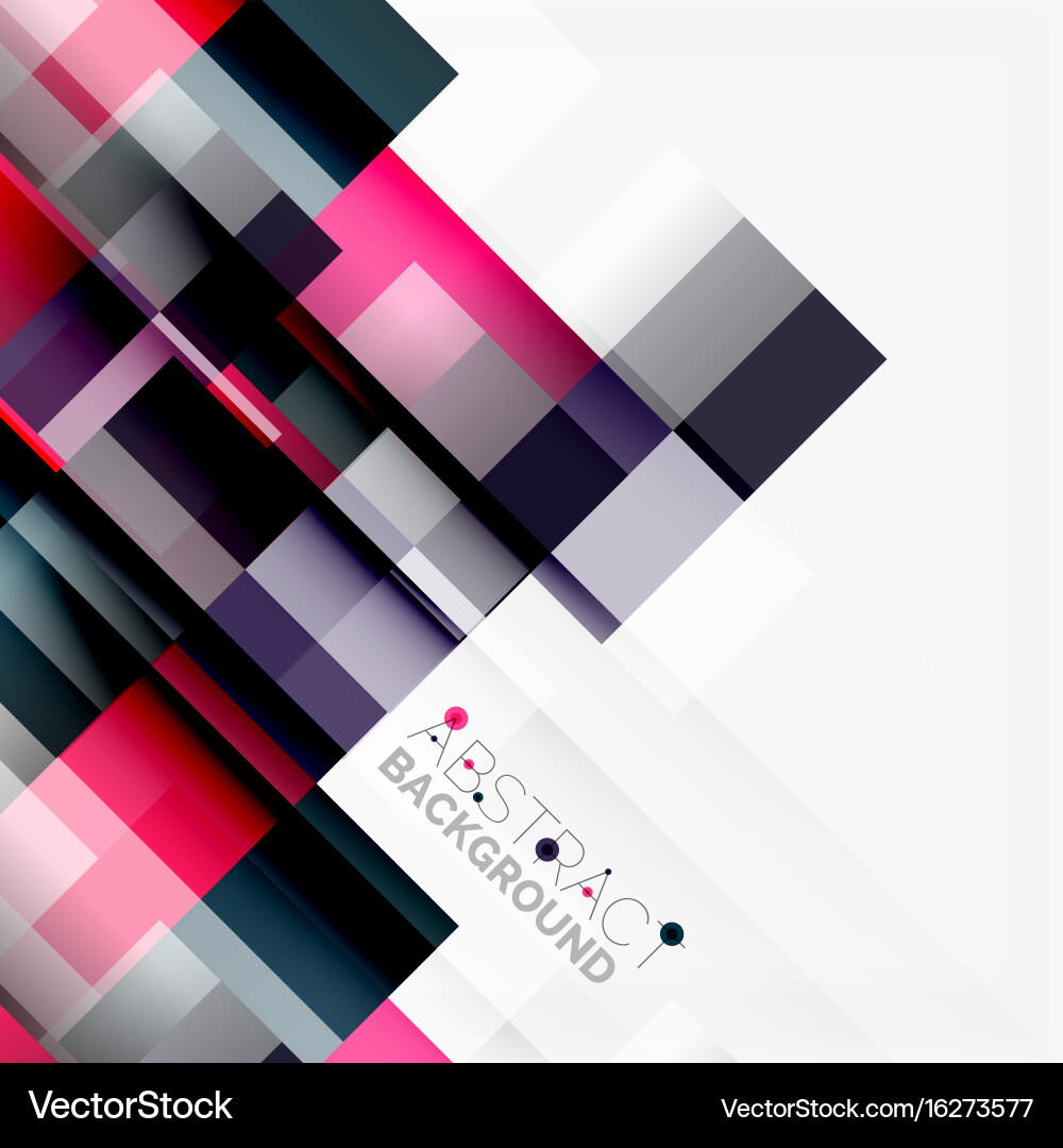 Abstract blocks template design background simple vector image