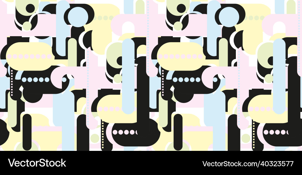 Abstract geometric pattern modern dynamic drawing Vector Image